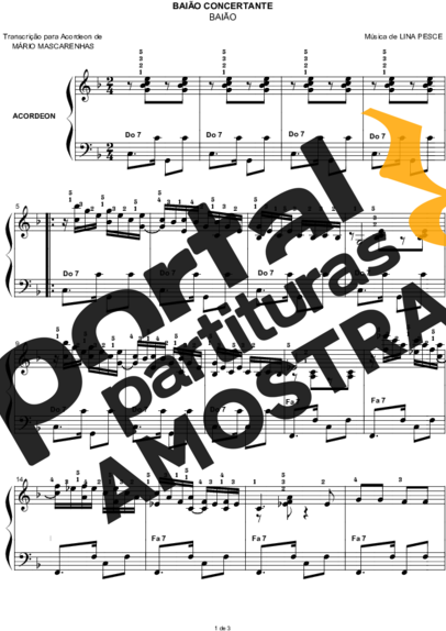 Lina Pesce  partitura para Acordeon