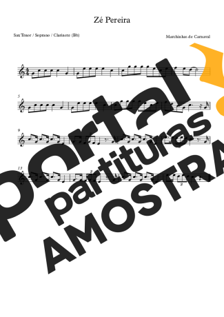 Marchinhas de Carnaval  partitura para Clarinete (Bb)