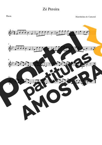Marchinhas de Carnaval  partitura para Flauta Transversal