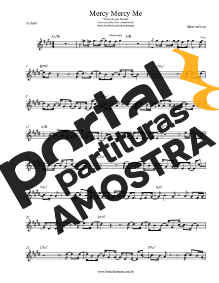 Marvin Gaye  partitura para Teclado