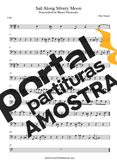 Max Greger  partitura para Violoncelo