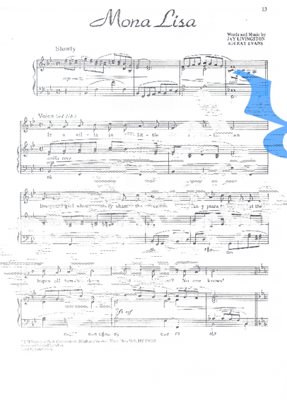 Nat King Cole  partitura para Piano