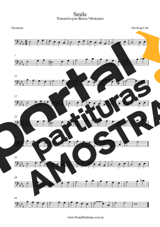 Nat King Cole  partitura para Trombone