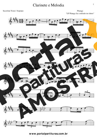 Pitanguinha  partitura para Clarinete (Bb)