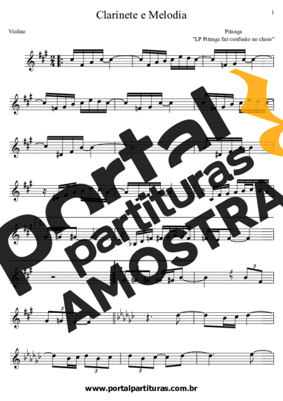 Pitanguinha  partitura para Violino
