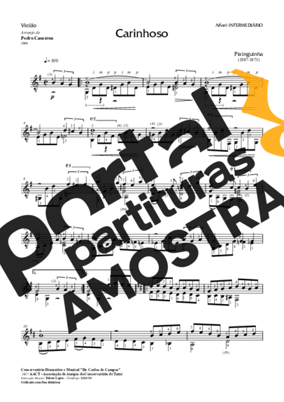 Pixinguinha  partitura para Violão