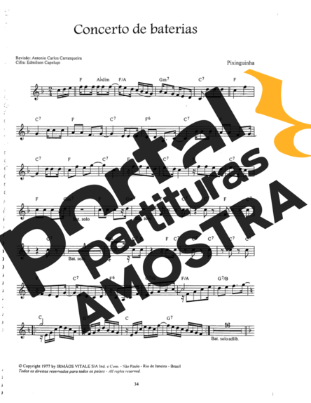 Pixinguinha  partitura para Cavaco