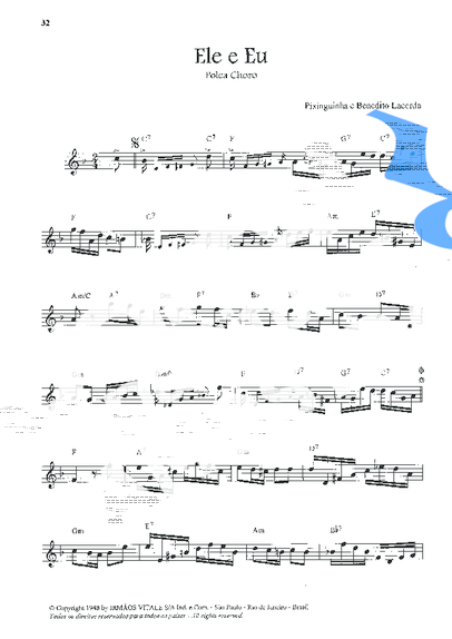 Pixinguinha  partitura para Flauta Transversal