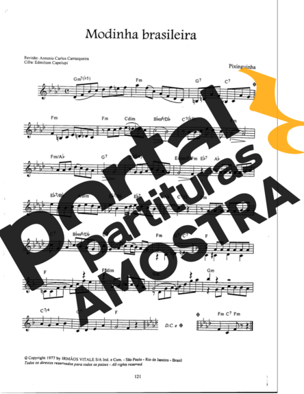Pixinguinha  partitura para Flauta Transversal