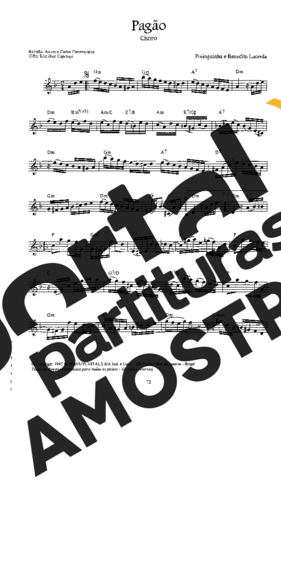 Pixinguinha  partitura para Bandolim