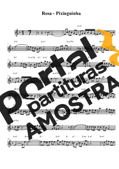 Pixinguinha  partitura para Saxofone Tenor Soprano (Bb)