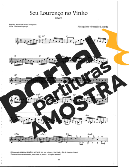 Pixinguinha  partitura para Violino