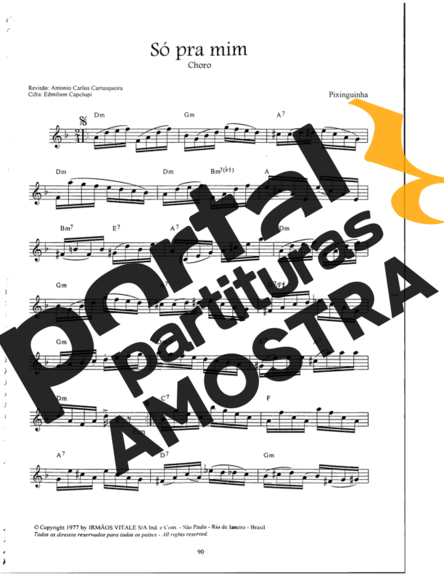 Pixinguinha  partitura para Bandolim