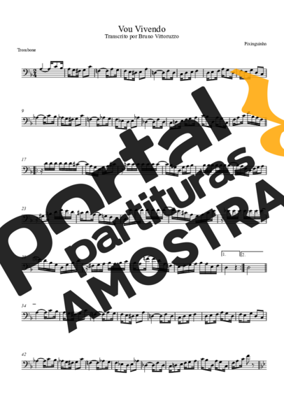 Pixinguinha  partitura para Trombone
