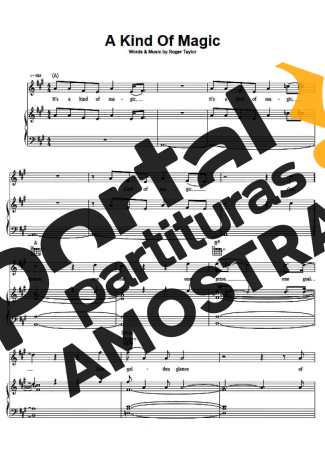 Queen  partitura para Piano