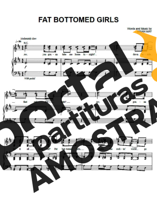 Queen  partitura para Piano