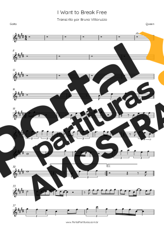 Queen  partitura para Gaita