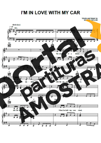 Queen  partitura para Piano