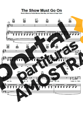 Queen  partitura para Piano