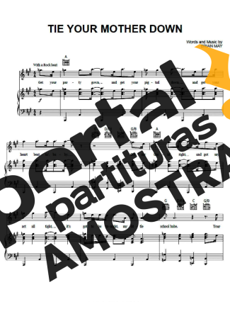Queen  partitura para Piano