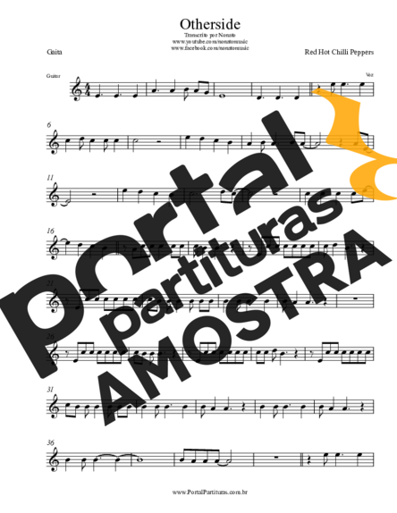 Red Hot Chili Peppers  partitura para Gaita