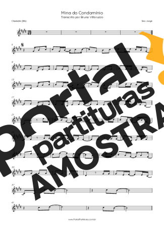 Seu Jorge  partitura para Clarinete (Bb)