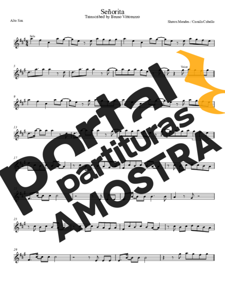 Shawn Mendes and Camila Cabello  partitura para Saxofone Alto (Eb)