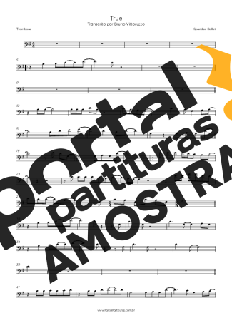 Spandau Ballet  partitura para Trombone