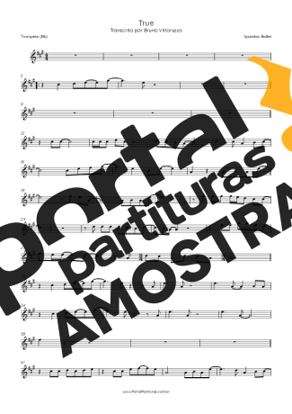 Spandau Ballet  partitura para Trompete