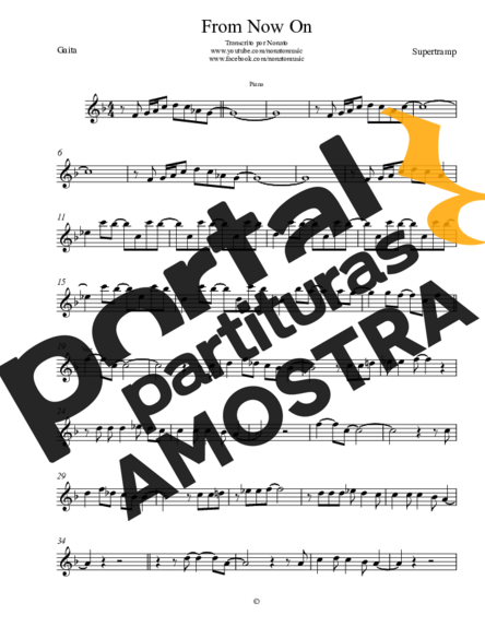 Supertramp  partitura para Gaita