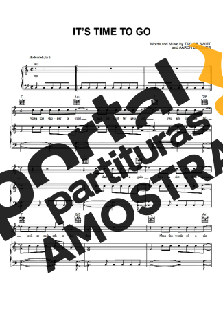 Taylor Swift  partitura para Piano