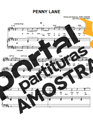 The Beatles  partitura para Piano