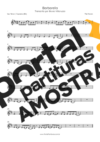 The Fevers  partitura para Saxofone Tenor Soprano (Bb)