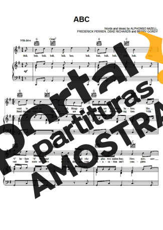The Jackson 5 ABC partitura para Piano