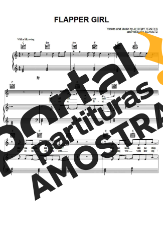 The Lumineers  partitura para Piano