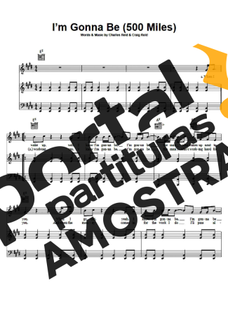The Proclaimers  partitura para Piano