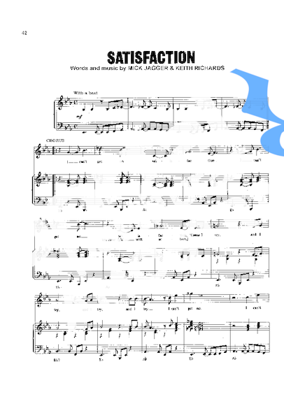 The Rolling Stones  partitura para Piano
