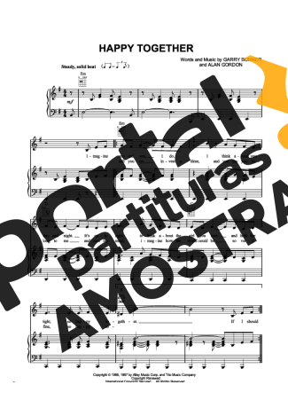 The Turtles  partitura para Piano