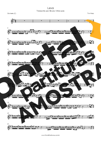 Tim Maia  partitura para Clarinete (C)