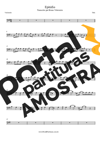 Titãs  partitura para Violoncelo
