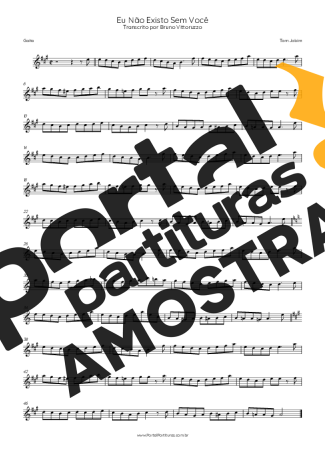 Tom Jobim  partitura para Gaita