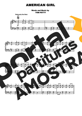 Tom Petty  partitura para Piano