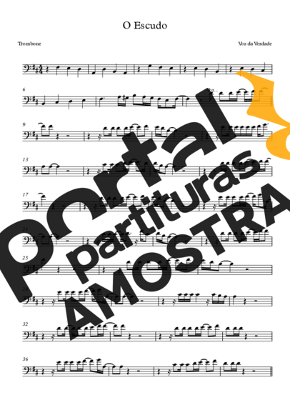 Voz Da Verdade  partitura para Trombone