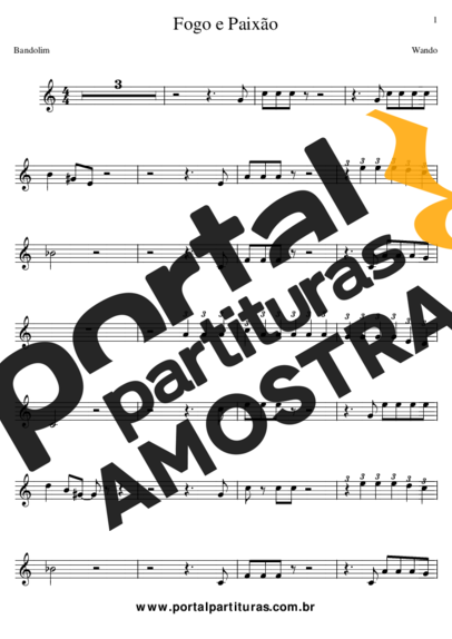 Wando  partitura para Bandolim