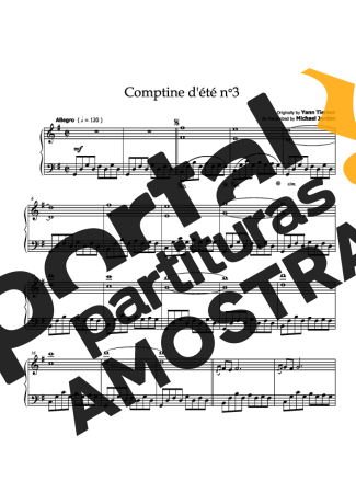 Yann Tiersen  partitura para Piano