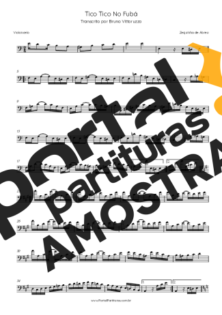 Zequinha de Abreu  partitura para Violoncelo