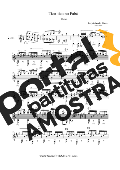 Zequinha de Abreu  partitura para Violão